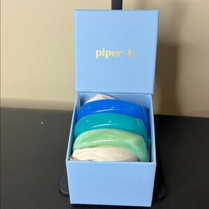 Piper K | Bangle Set (3) ~ In Spring/Summer Blues